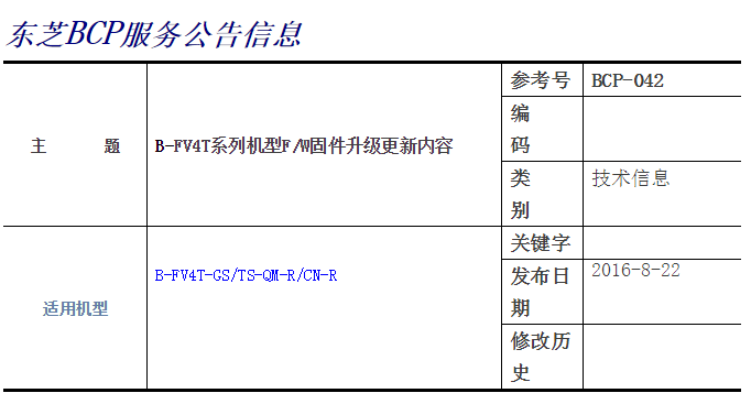 B-FV4T系列機(jī)型FW固件升級更新內(nèi)容